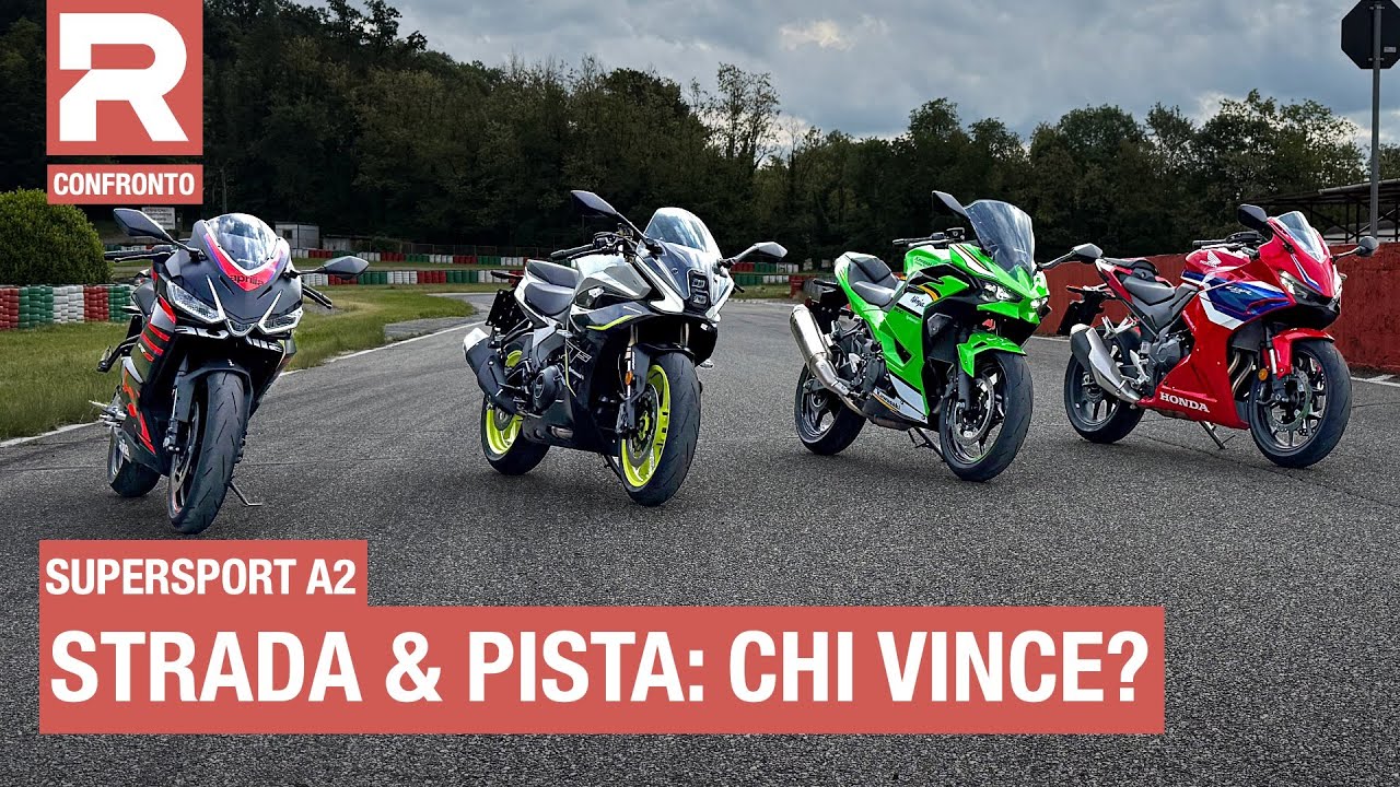 Comparativa Supersport A2: qual è la migliore a 360° tra Aprilia, Benelli, Honda e Kawasaki?