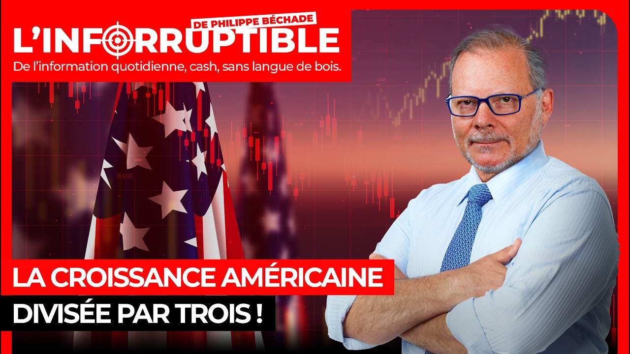 La croissance américaine divisée par trois !