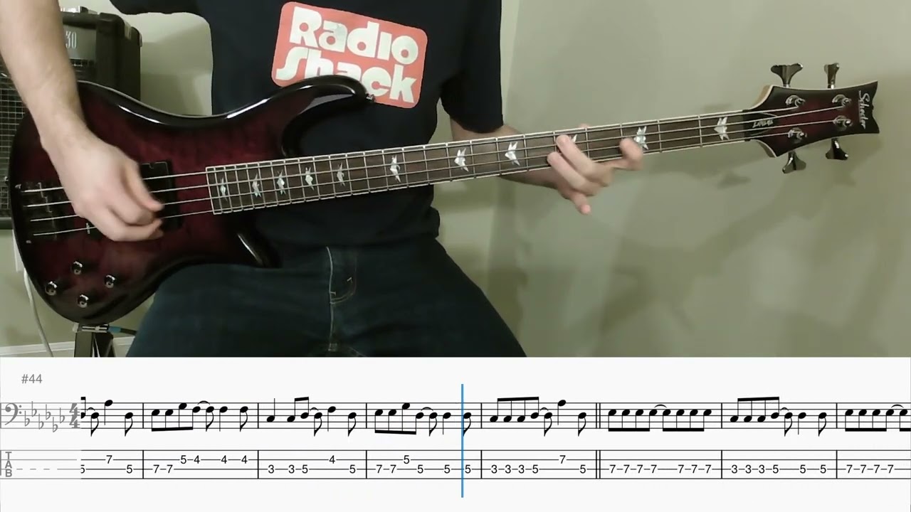 Sum 41 - Mr. Amsterdam (bass cover with tab)