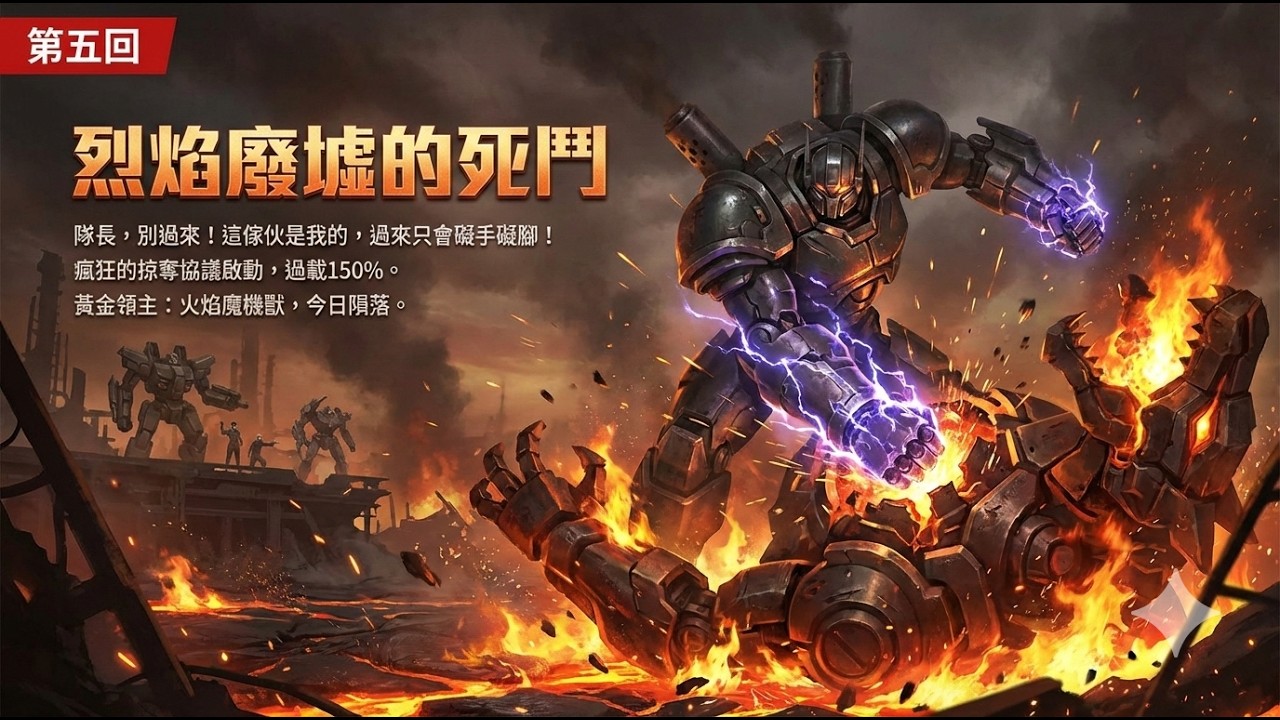 《萬機之神：從廢鐵傀儡到諸神黃昏》| 第五回：烈焰廢墟的死鬥