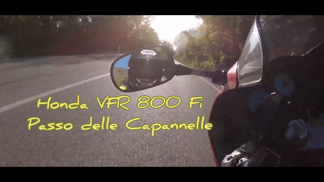 Passo delle Capannelle Honda VFR 800 V4 on board Alex Garage