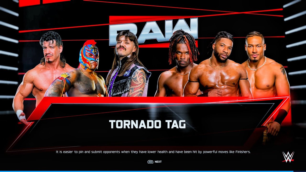 Team High-flyers Vs Team High-speed - Tornado Tag Team Match | WWE 2k25 