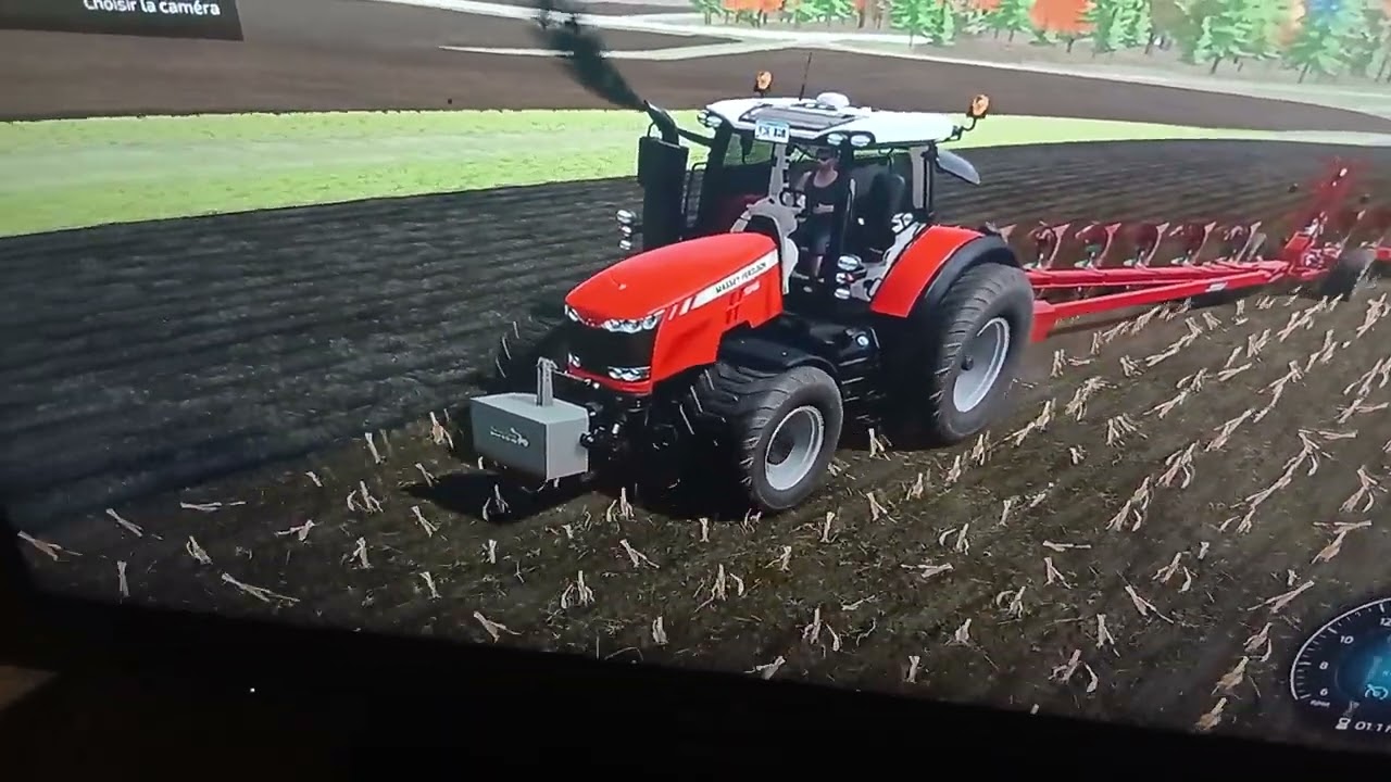 Lanchon christophe patron  massey ferguson  8740 dyna vt  au labourage préparation  pour  mars 