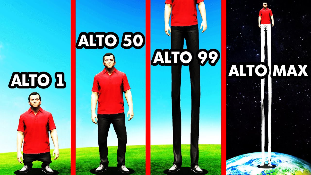 Nos Convertimos En EL HOMBRE M&Aacute;S ALTO De GTA 5
