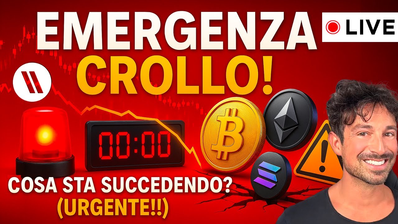 BITCOIN, CRYPTO: EMERGENZA CROLLO! COSA STA SUCCEDENDO? (URGENTE!!)