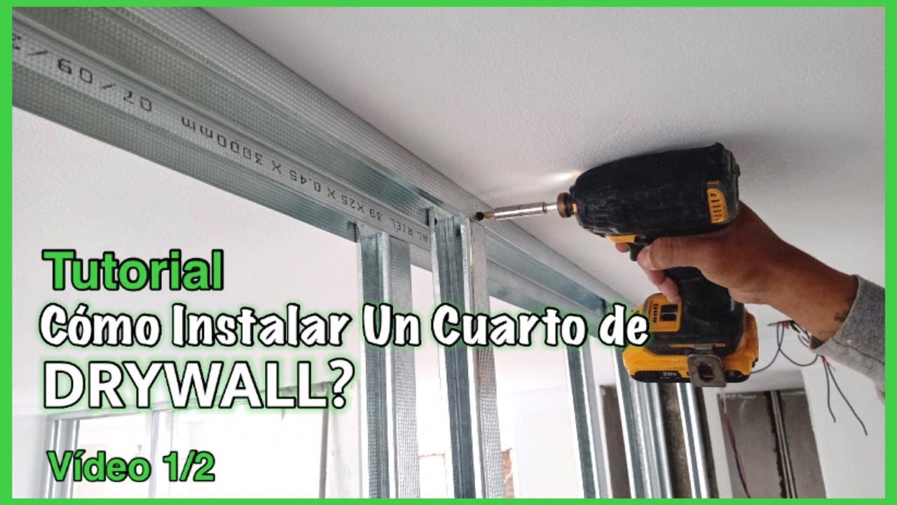 CóMO Hacer Un Cuarto De DRYWALL En AZOTEA PASO A PASO, PARA PRINCIPIANTES 👷🏾‍♂️ Vídeo 1/2