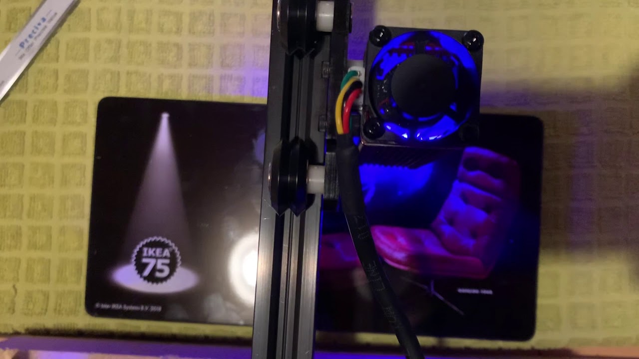 NEJE 20W Test - Laser inscription of a tin can