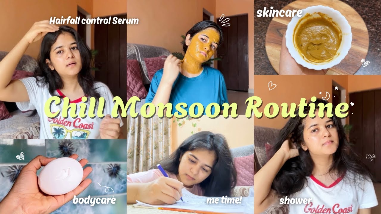 Cozy Monsoon Selfcare Routine🌸🌧️☔️ | Bodycare, Haircare & Skincare! ✨🪷 #monsoon