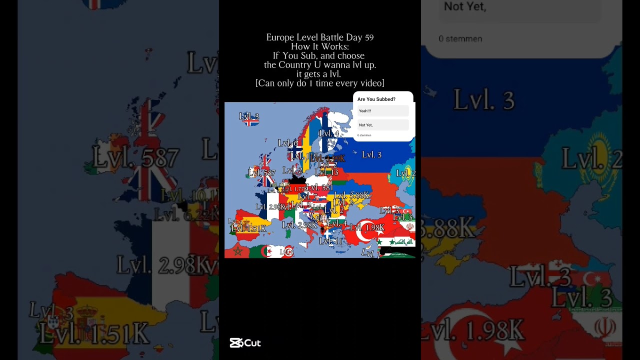 Europe Level Battle Day 59 #subscribe #makemefamous #meme #funny #trending #blowup #fyp #europe #map