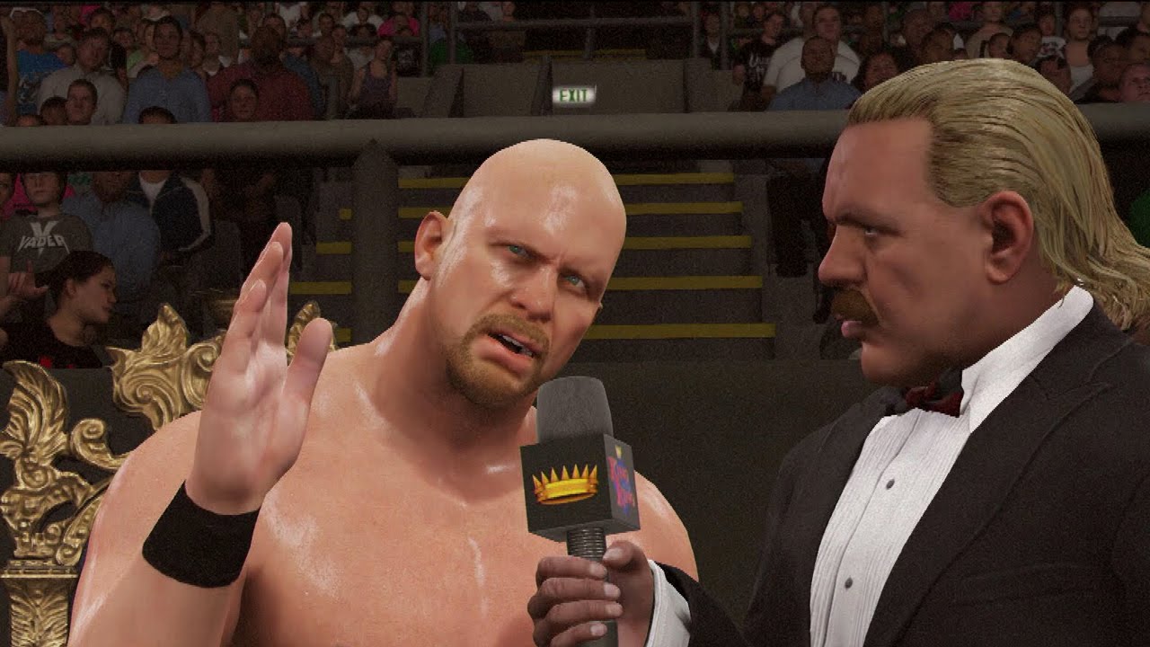 WWE 2K16 gameplay: “Stone Cold” Steve Austin vs. Jake “The Snake” Roberts