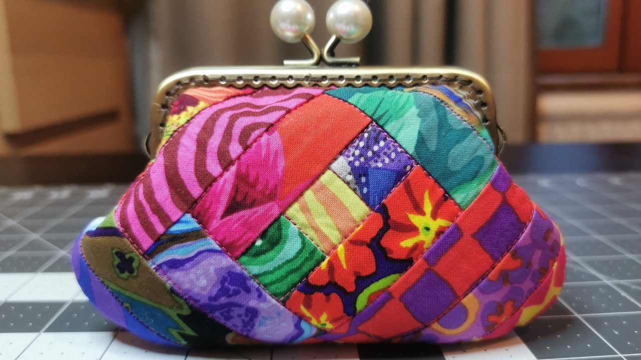 Frame clasp purse /fermoir r&eacute;tro m&eacute;tallique /porte-monnaie /d&eacute;butant /beginner /coudre/tuto #0043