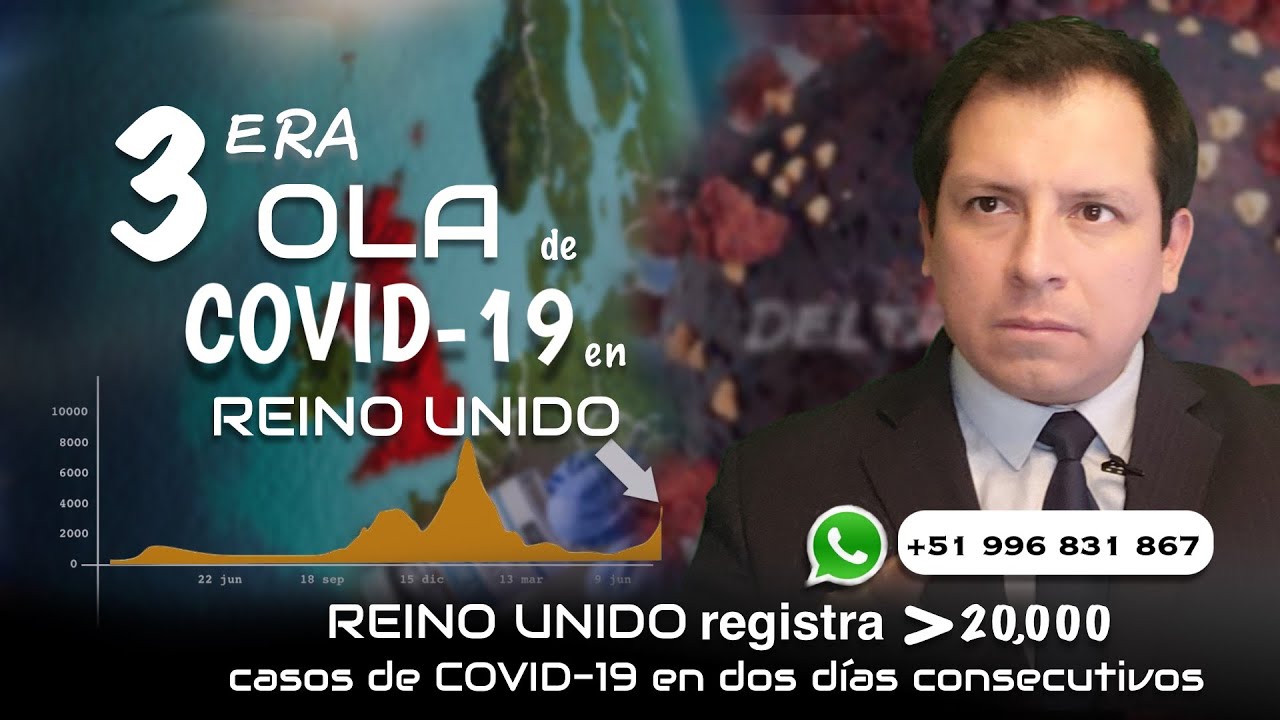 ALERTA ⚠️ TERCERA OLA EN REINO UNIDO, INCREMENTO DE CASOS SERÍA POR VARIANTE DELTA DEL CORONAVIRUS