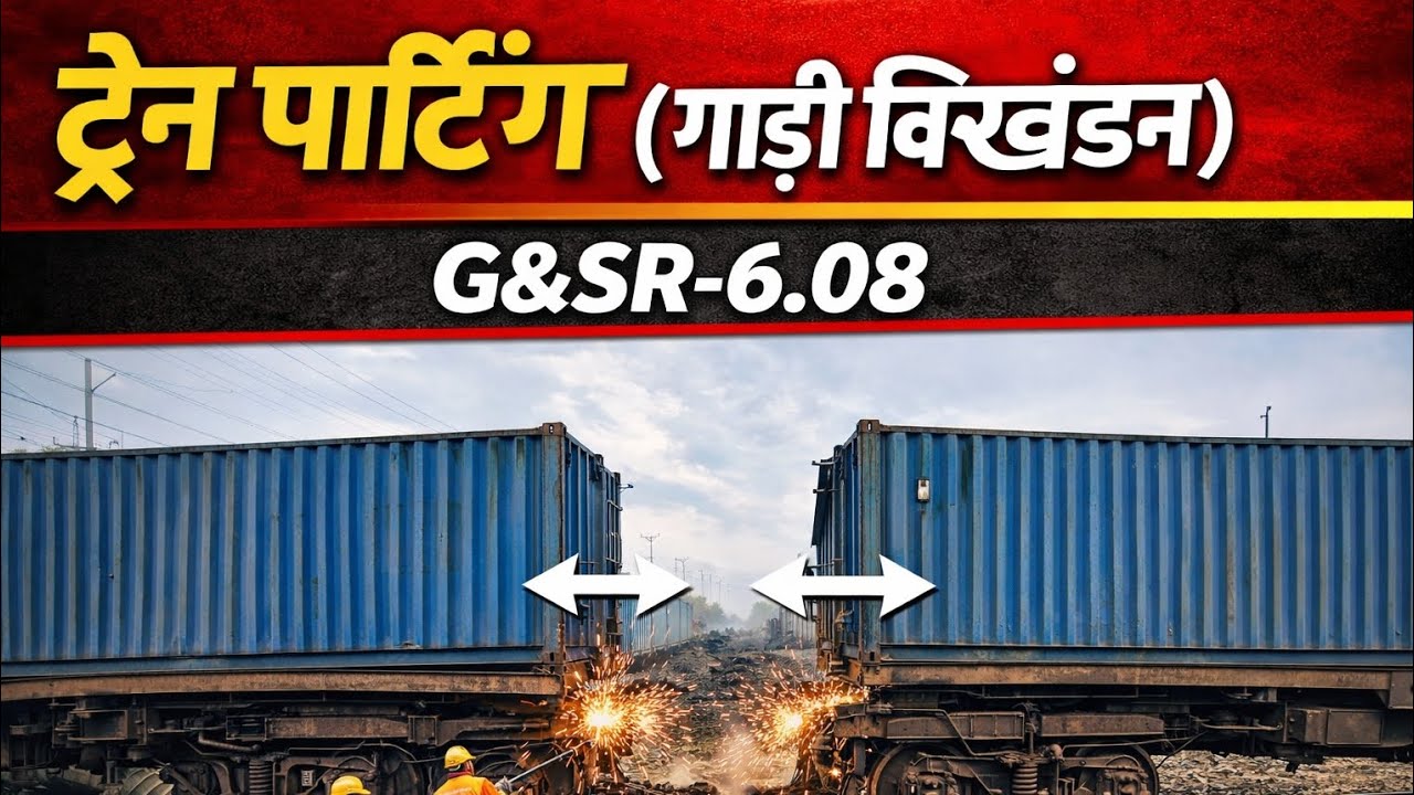 ट्रेन पार्टिंग (गाड़ी विखंडन) क्या है? | G&SR-6.08 आसान भाषा में@RailwayZRTIGhazipur 