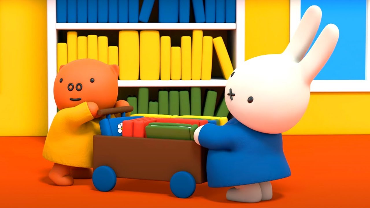 Nijntje de bibliothecaresse | nijntjes avonturen, groot en klein | nijntje | series voor kids