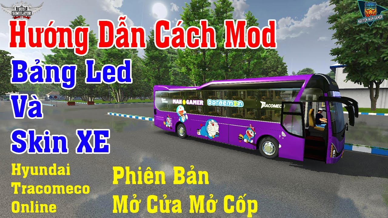 BUSSID - Hướng Dẫn Mod Led Và Mod Skin Xe Tracomeco Chạy Online Trong Bus Simulator Indonesia