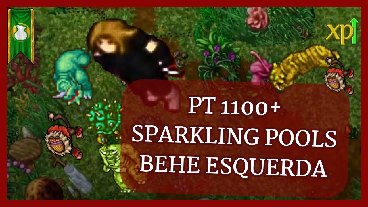 Tibia hunt Sparkling Pools x4 (Behe esquerda) PT 1300+ (Visão do EK)