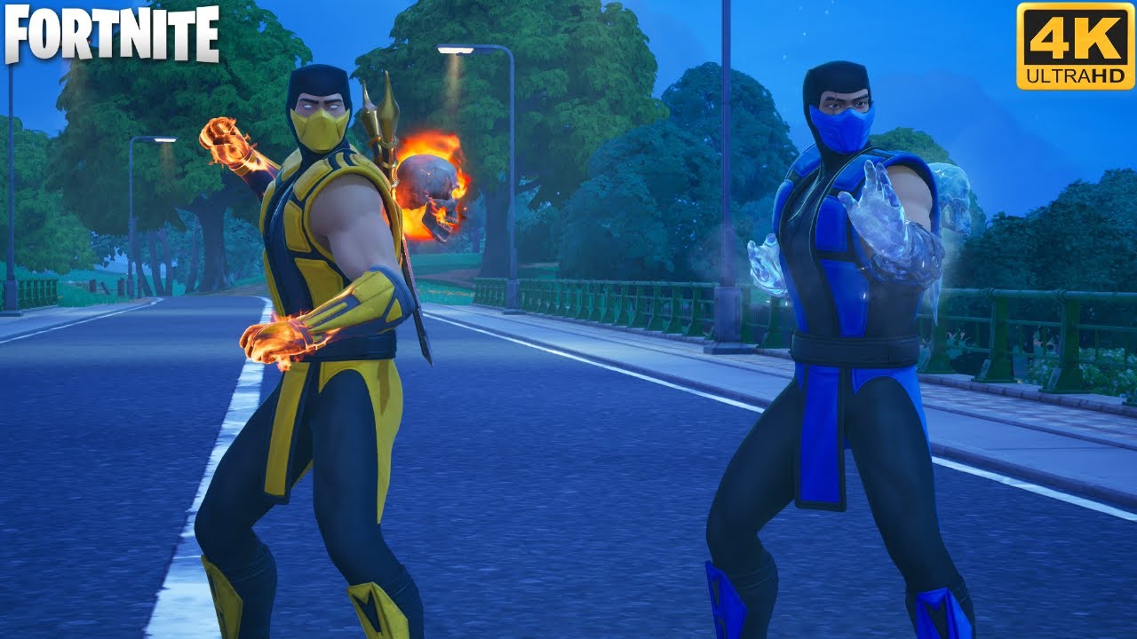 Scorpion and Sub Zero Duos Match - Fortnite (4K 60FPS)