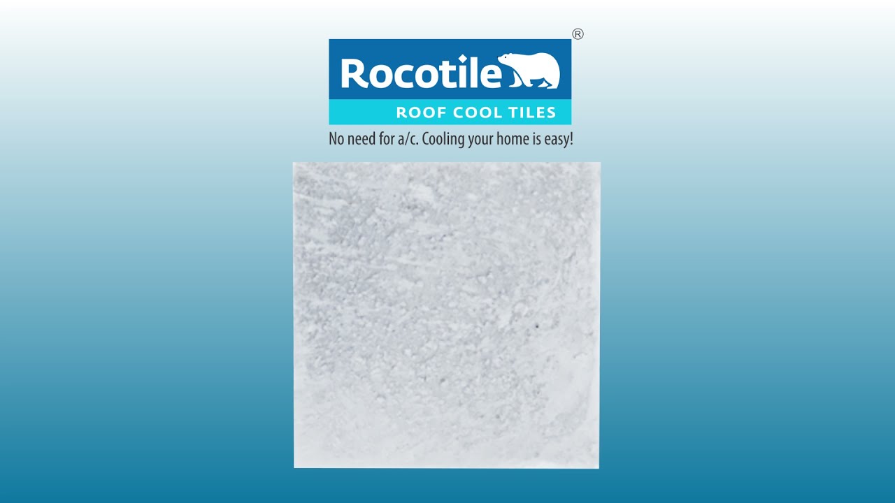 Heat-reflective roof cool weathering tiles for terrace || Cooling Tiles | Roof Cool Tile 3D Visuals