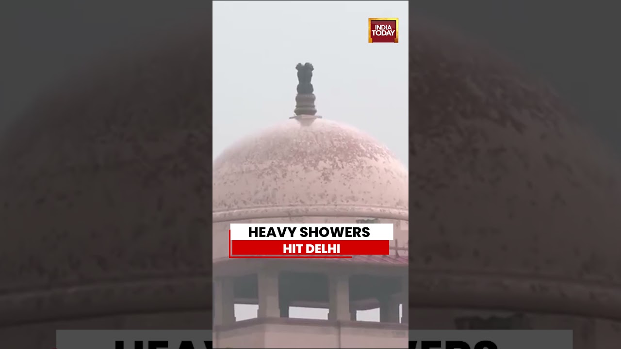 Delhi Rain: Heavy Showers Hit Delhi | Rain Disrupts Traffic Across National Capital #delhi