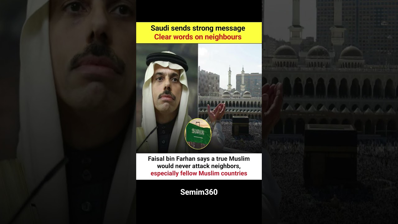 Saudi Arabia&rsquo;s Clear Message on Neighbours | Faisal bin Farhan Statement #ytshorts #trending