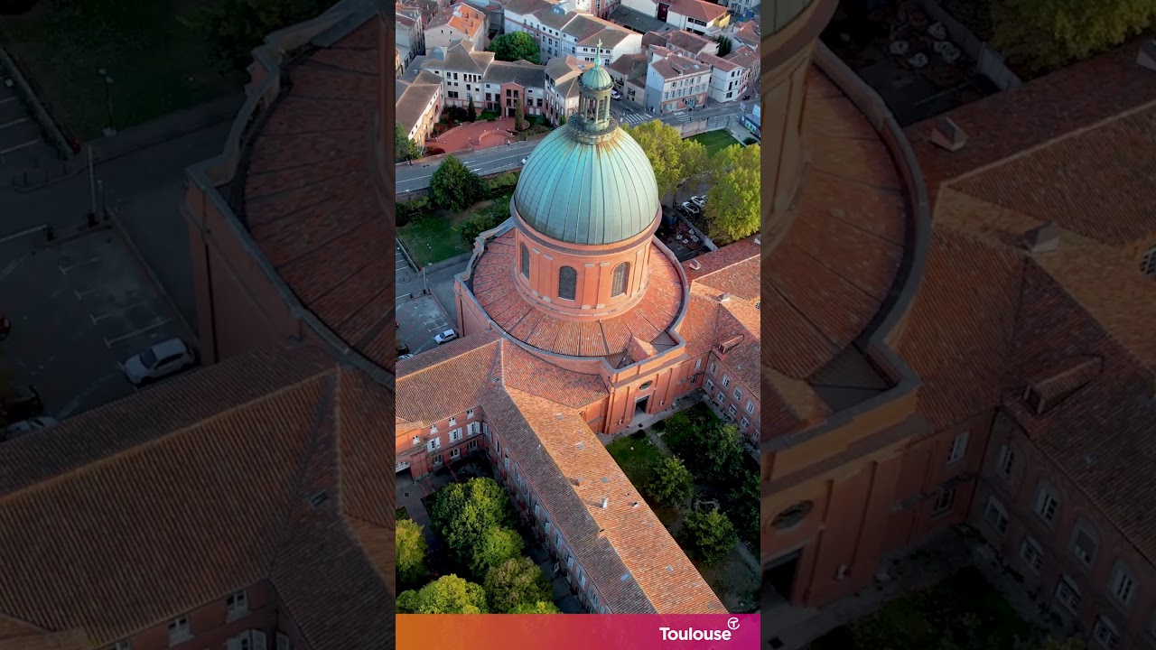 Toulouse, la ville rose, vue du ciel
