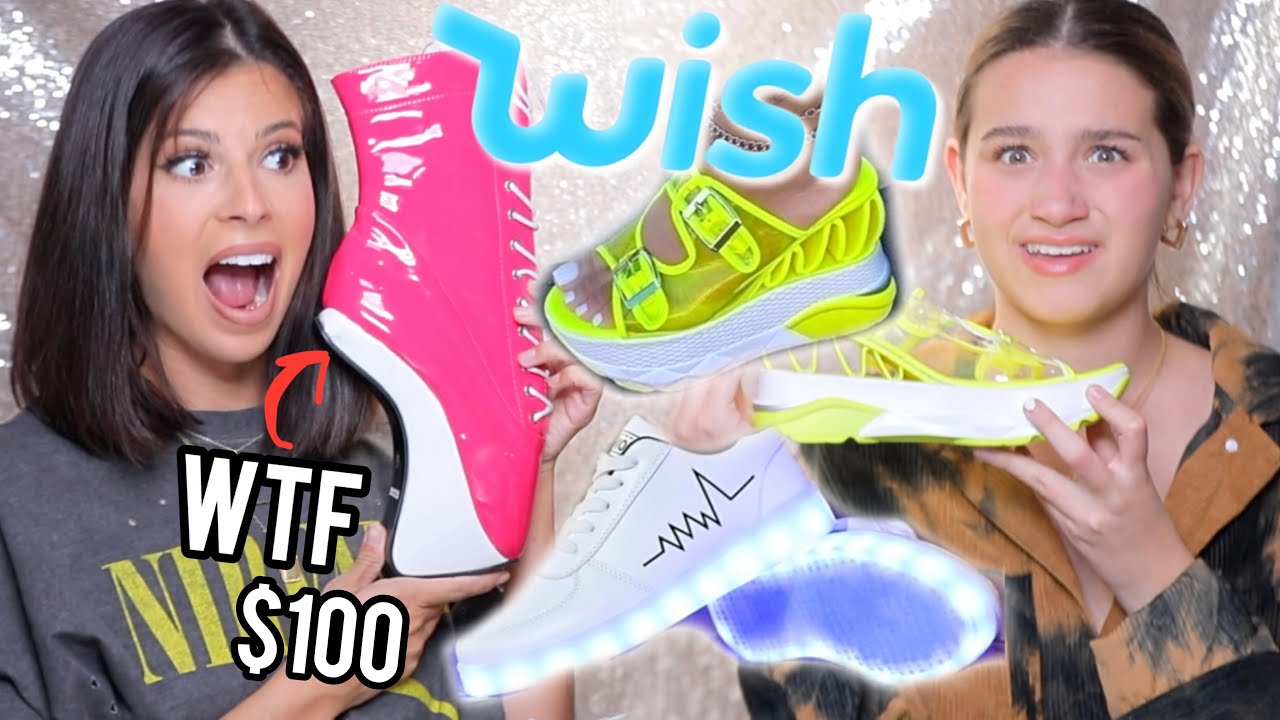 WE TRIED THE WEIRDEST WISH SHOES!
