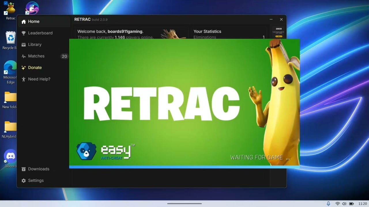 Tutorial how to fix login screen on project retrac fortnite chapter 2 season 4 super easy