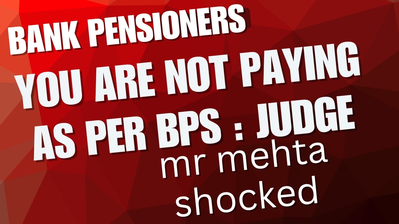 Bank pensioners update - live Today MC SINGLA CASE UPDATE :: latest pension updation news