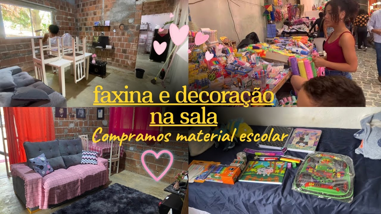 🌸🫰🏾TROQUEI TUDO! FAXINA NA SALA,COMPRAMOS MATERIAL ESCOLAR COLOCOU A PORTA! 