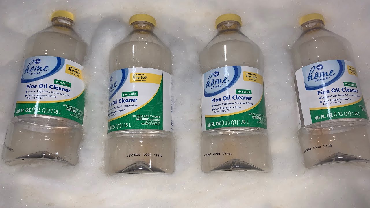 Asmr sponge squeezing 🌲🌲🌲adding 4 more bottles of Kroger pine to the bucket🌲🌲🌲🌲