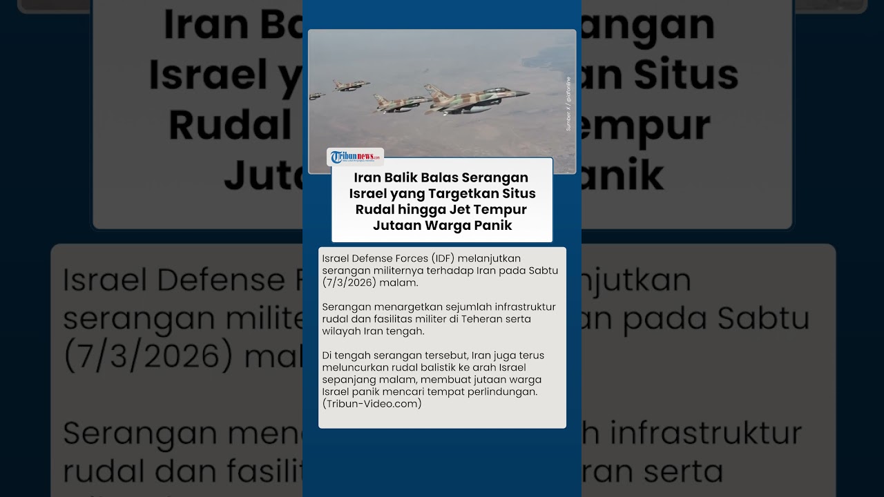 Israel Digempur Balasan Iran Usai Situs Rudal dan Jet Tempur Diserang, Jutaan Warga Panik Berlindung