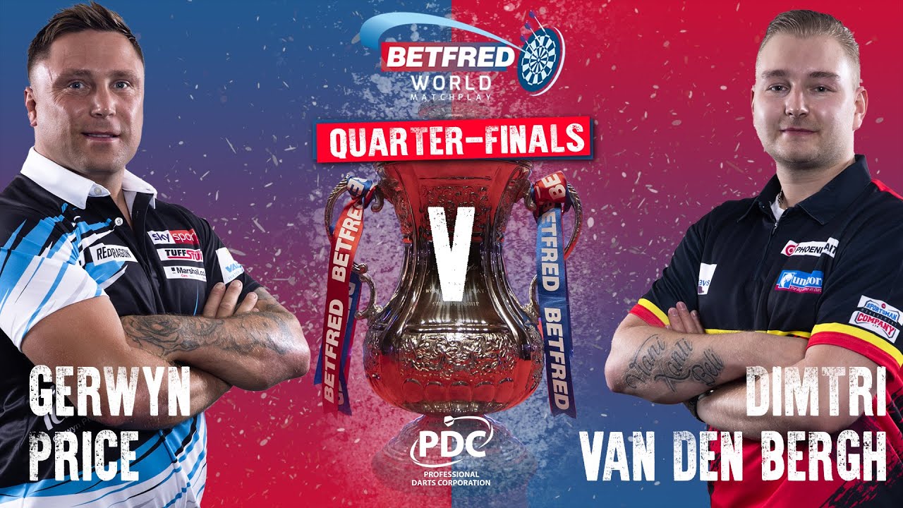 PDC World Matchplay 2021 Quarter-Final Gerwyn Price v Dimitri Van den Bergh 2021 07 22 HUN