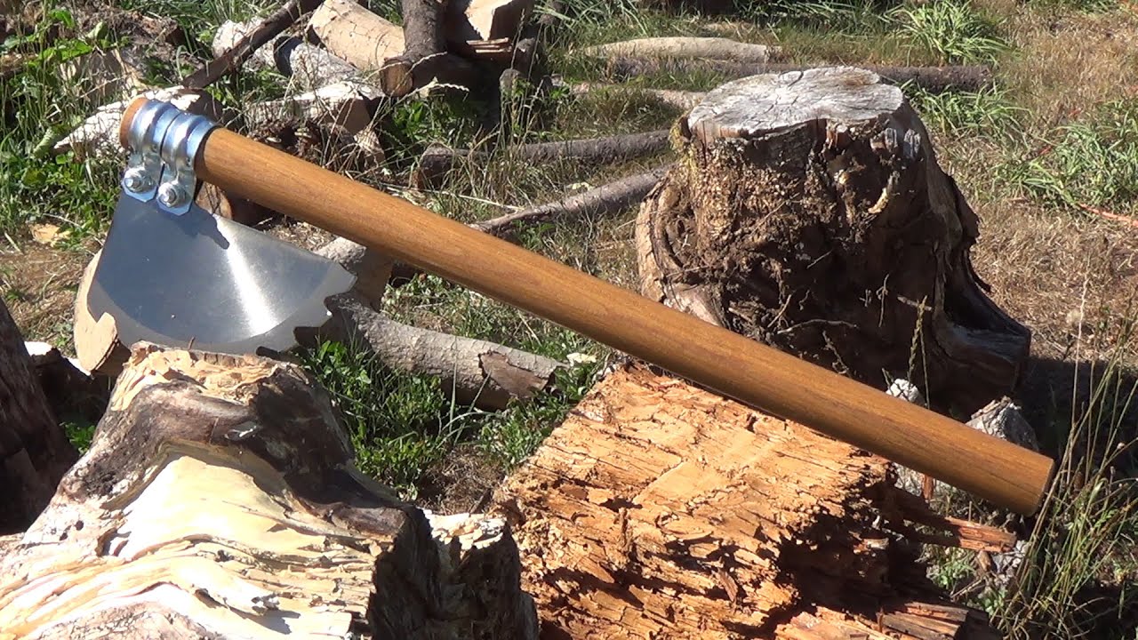 How To Make ZNA Inspired Twin Socketed Saw Blade Throwing Axes For Under 15 Dollars - Saw Hawk