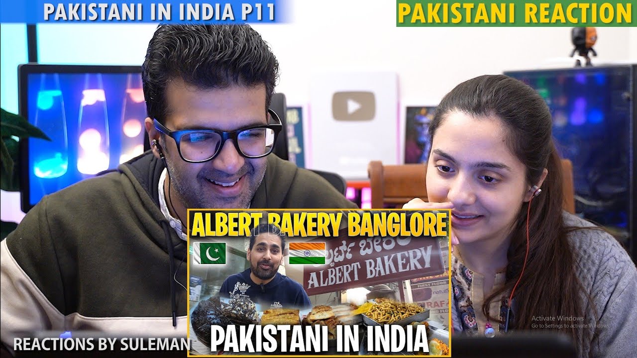 Pakistani Couple Reacts To Pakistani In India | Albert Bakery | Bangalore Food | Indian Hospitality
