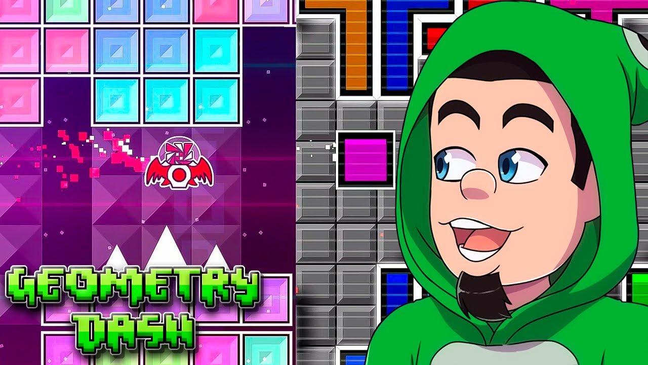 GUINAS JOGA GEOMETRY DASH AO VIVO!!