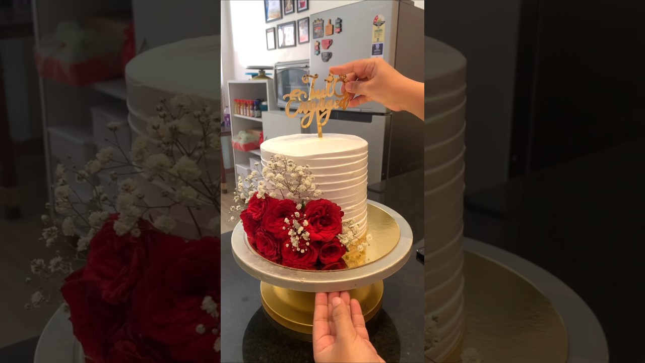 engagement cake design 