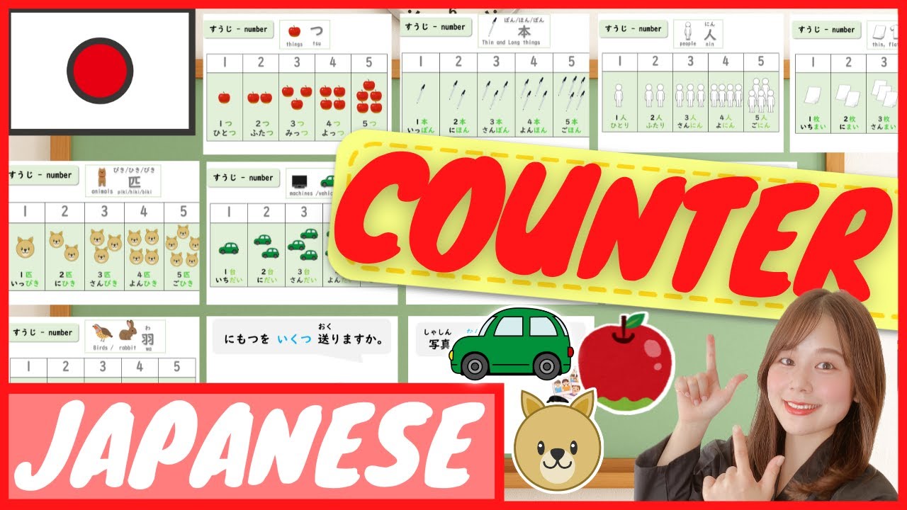 【JLPT N5】How to Count Numbers - Counter | Learn Japanese for beginners