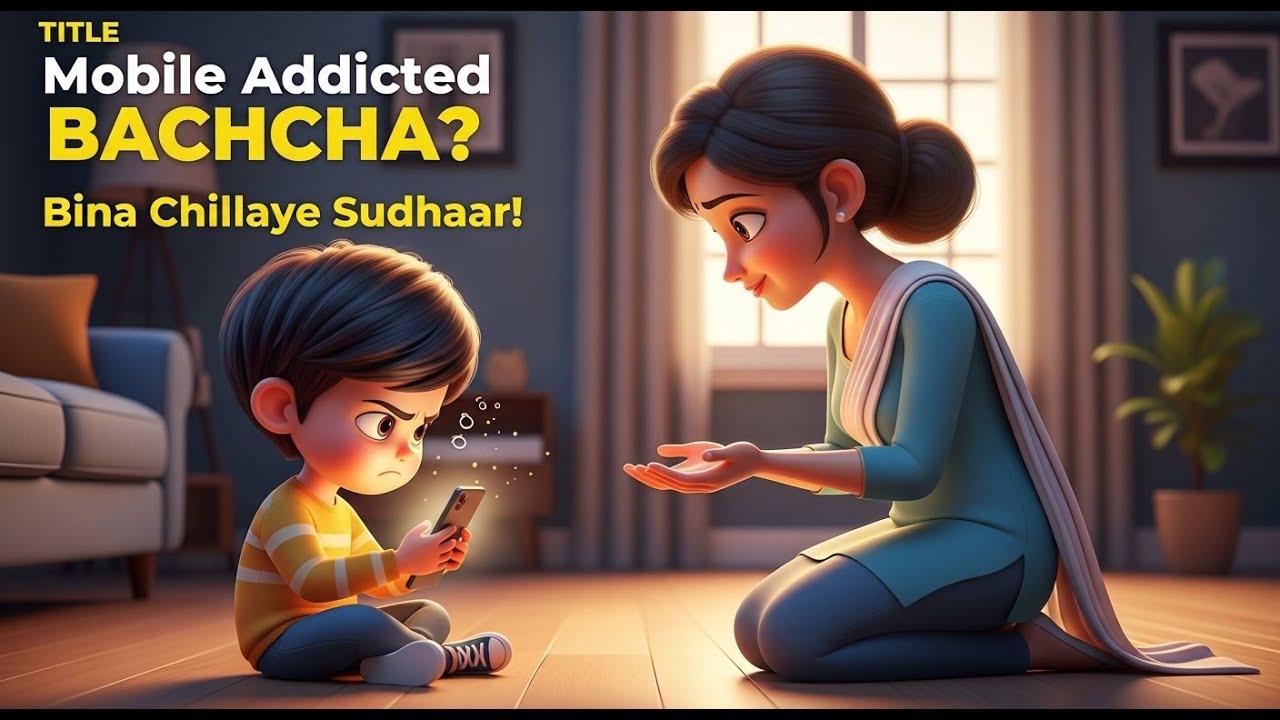 Mobile Addicted Bachcha? Bina Chillaye Sudharne Ka Tarika | Parenting Truth🥈