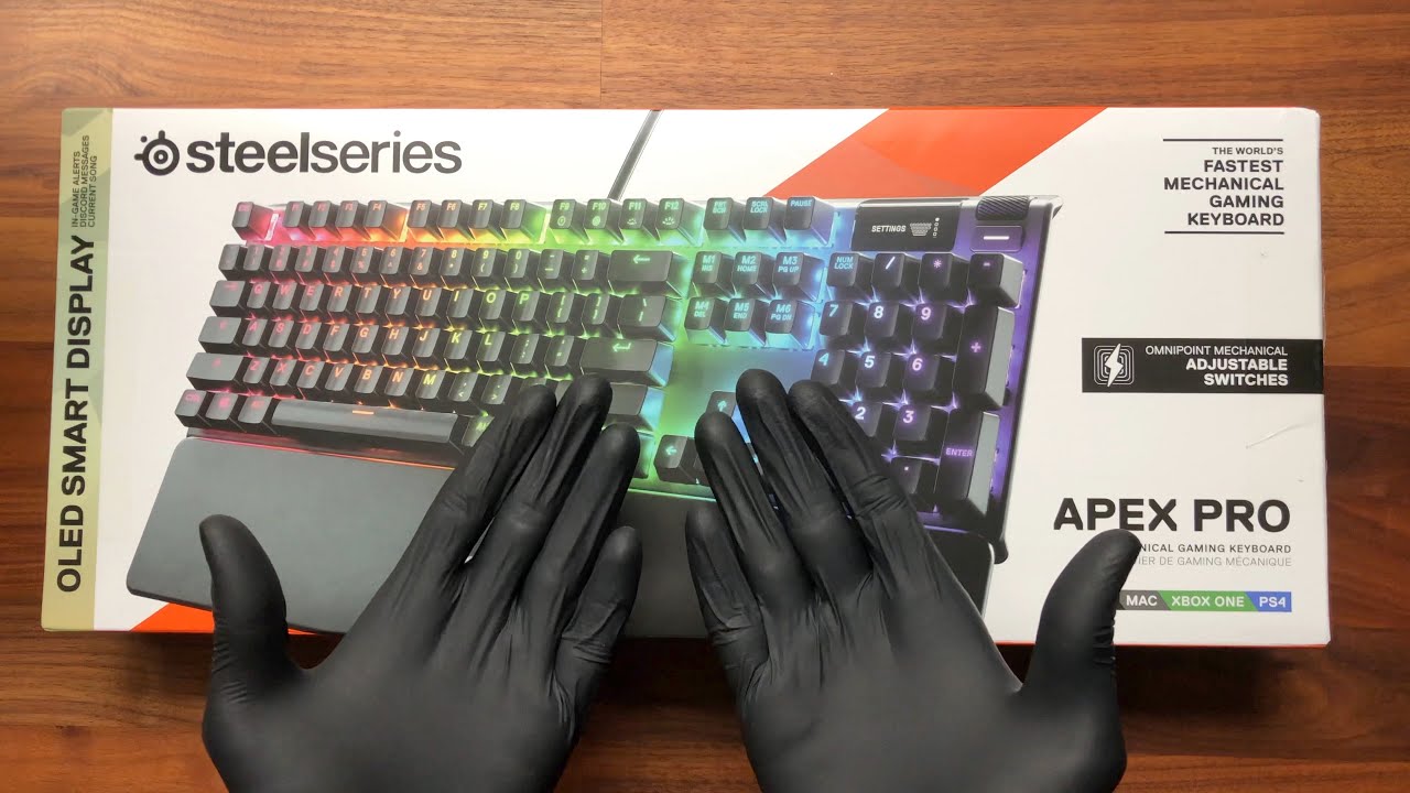 SteelSeries Apex Pro Mechanical Gaming Keyboard Unboxing - ASMR