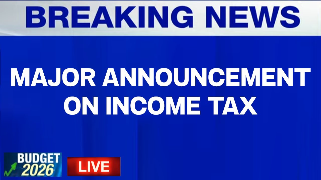 Income Tax Slab | Income Tax Change 2026 | Union Budget  | Nirmala Sitharaman LIVE