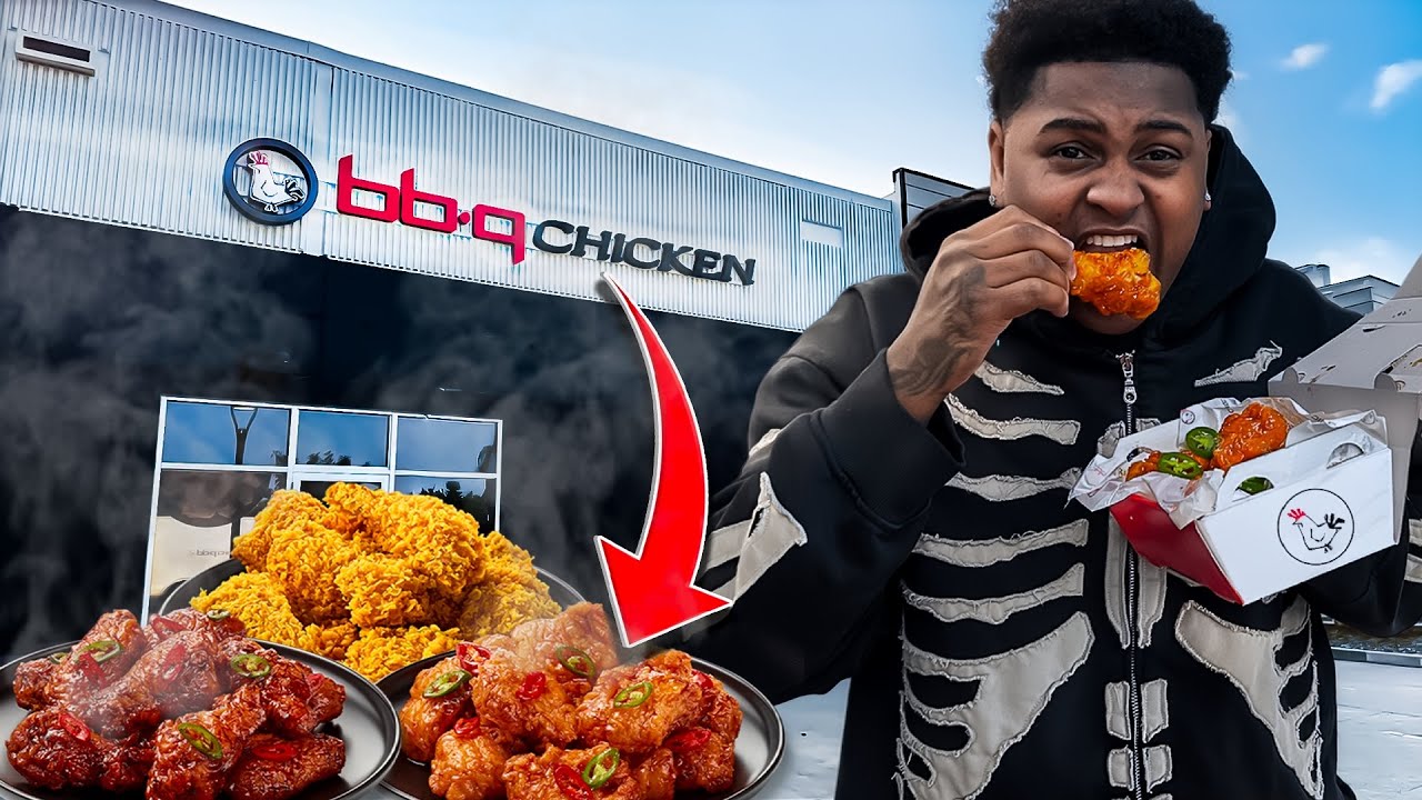 Trying The #1 FRIED CHICKEN In LA BB.Q Chicken