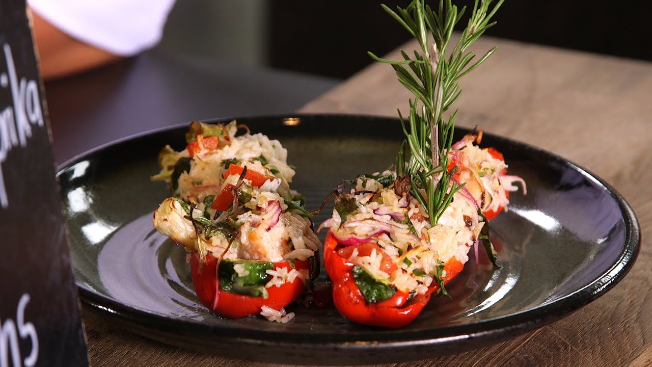 Gefüllte Spitzpaprika mit Lachs - Leckeres Leichtes Lachsrezept | Das schnelle Gericht