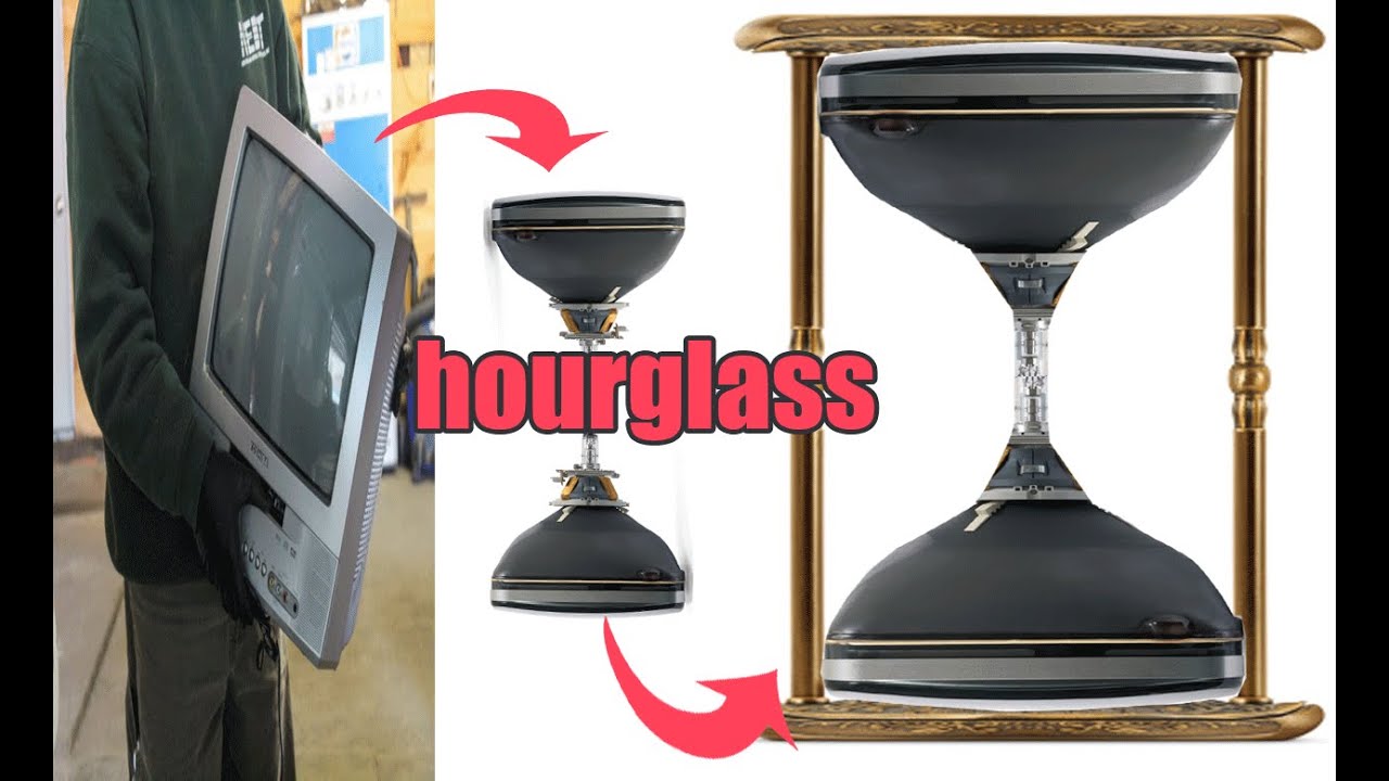 How to make an hourglass using an old TV
