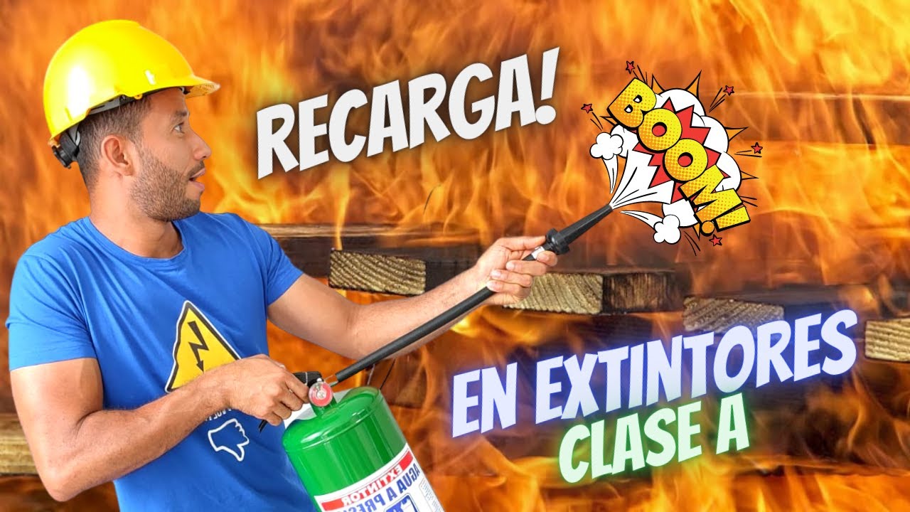 Cuando debemos realizar recarga o mantenimiento en extintores de agua a presión CLASE A