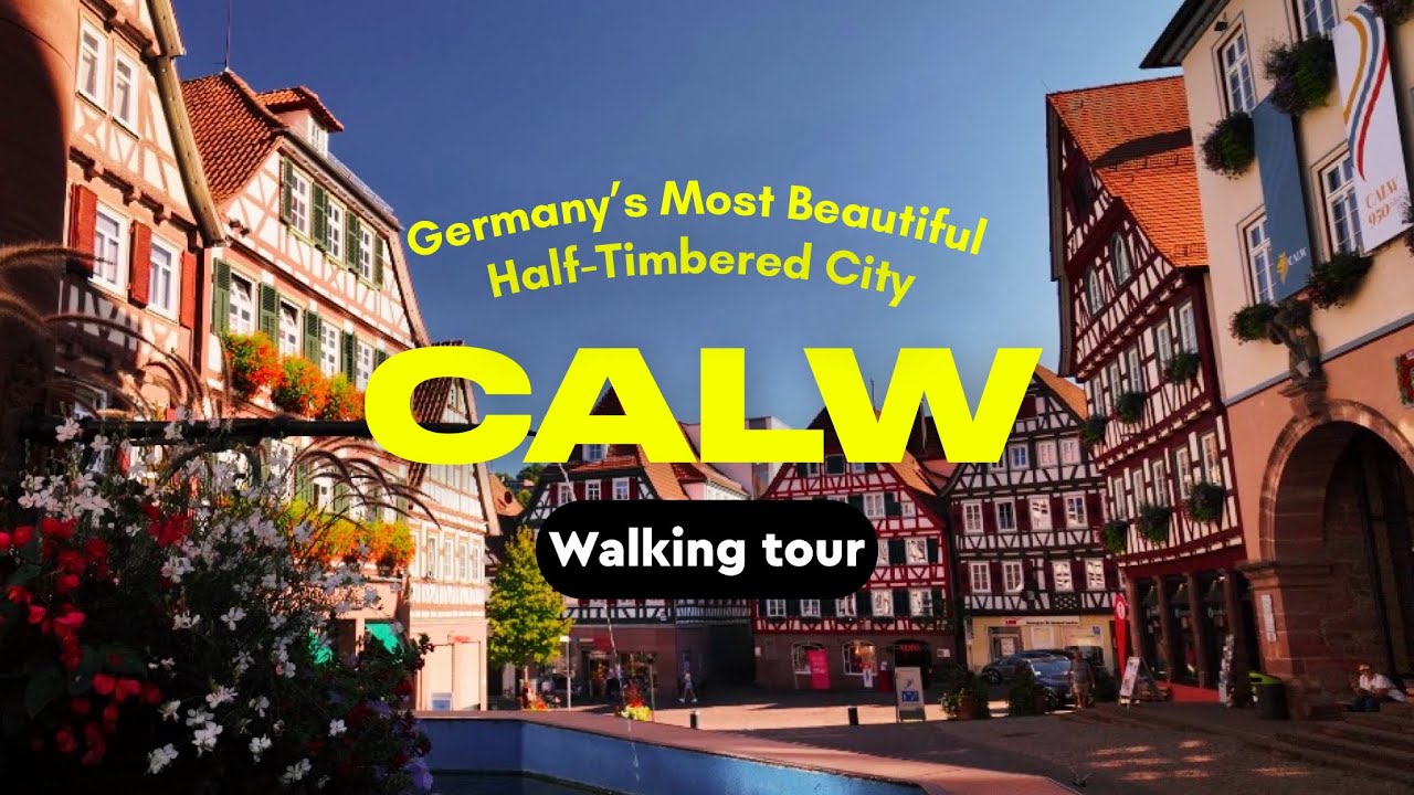 Germany&rsquo;s Most Authentic Black forest Half-Timbered City |Calw Walking Tour No Music, Just Ambience
