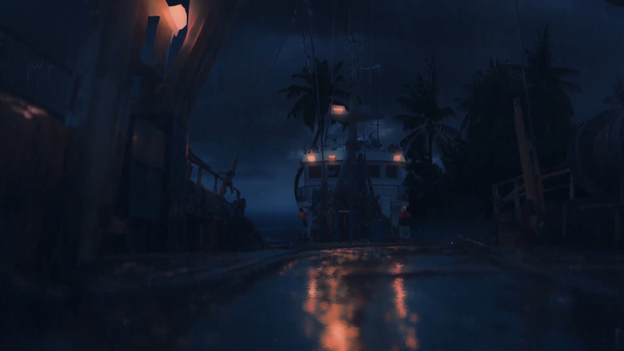 Rainy Cargo Ship Deck & Soothing Thunder | Relaxing Rainstorm Sounds for Deep Sleep & Peace