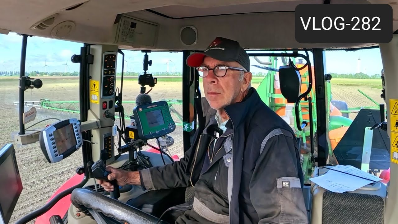 FARMVLOG #282 sloot maaikorven, bieten schoffelen, bladvoeding spuiten, vochtsensor plaatsen
