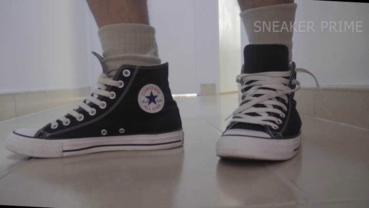 CONVERSE BLACK CHUCK with socks and not sox