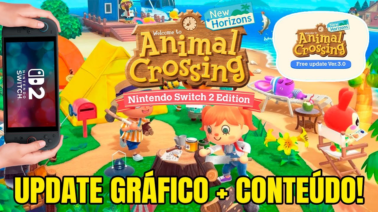 Animal Crossing no Switch 2 ficou INSANO com o Update 3.0 😱