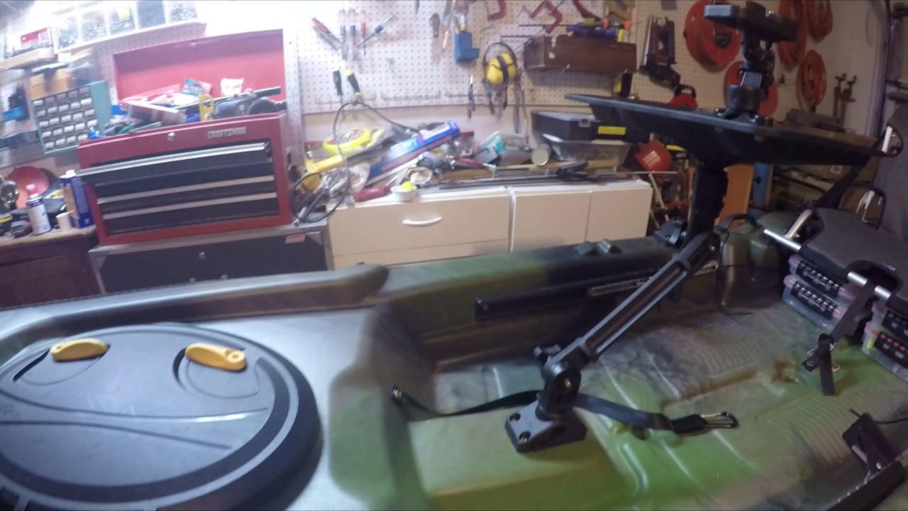 Pelican Catch 120 Modifications - Trolling Motor on Back w/ Foot Steering